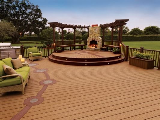 Trex Decking In Michigan Woodcraft, Can You Put A Fire Pit On A Trex Deck
